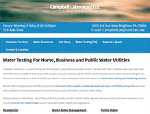 Tablet Screenshot of campbelllab.com